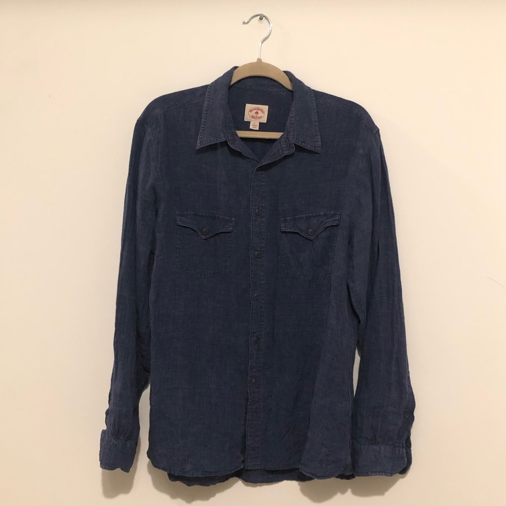 Brooks Brothers Red Fleece Chambray Button Up